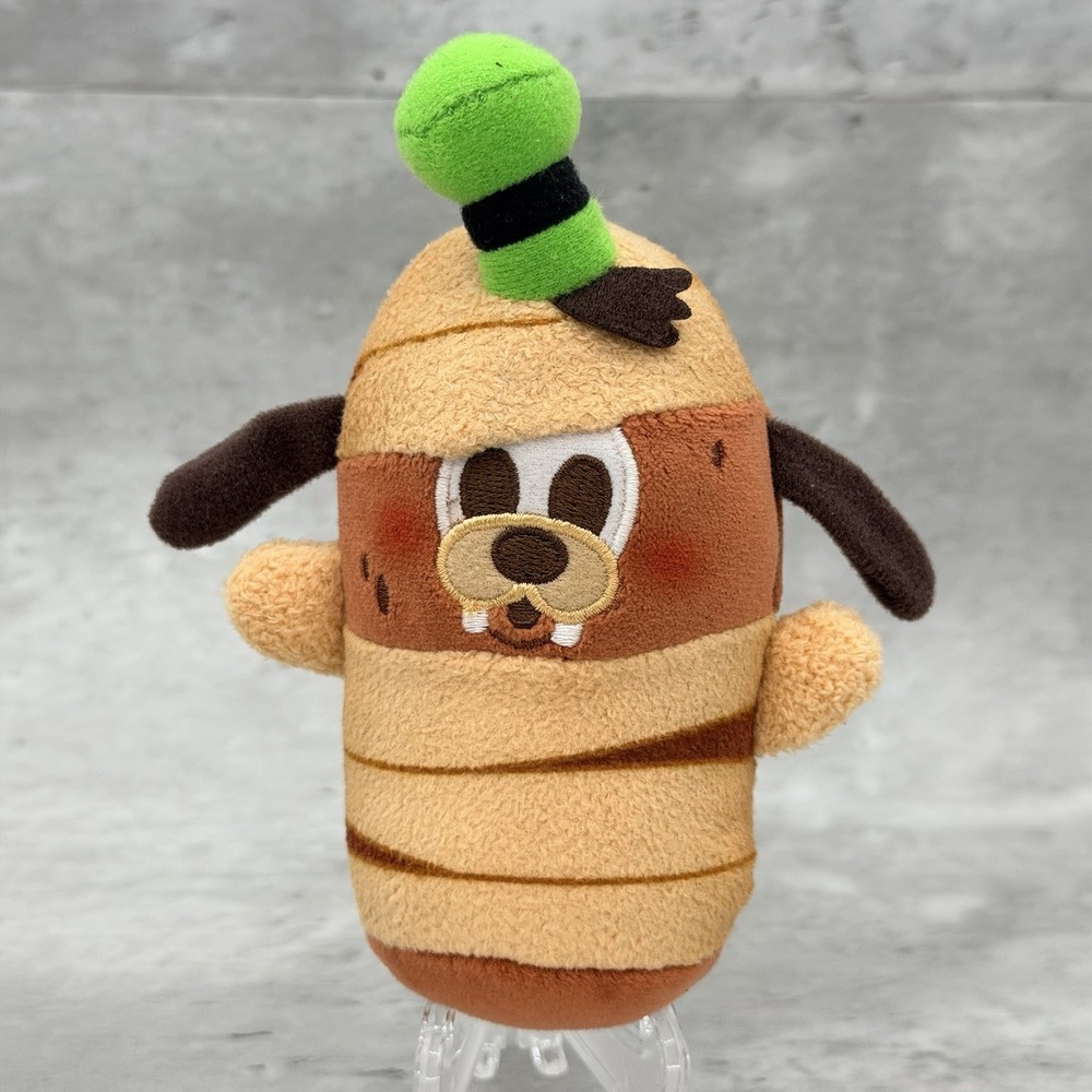 2024 Disney Parks Munchlings Terrifying Treats Goofy Mummy Hot Dog Plush